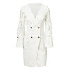 Load image into Gallery viewer, split blazer women dress
